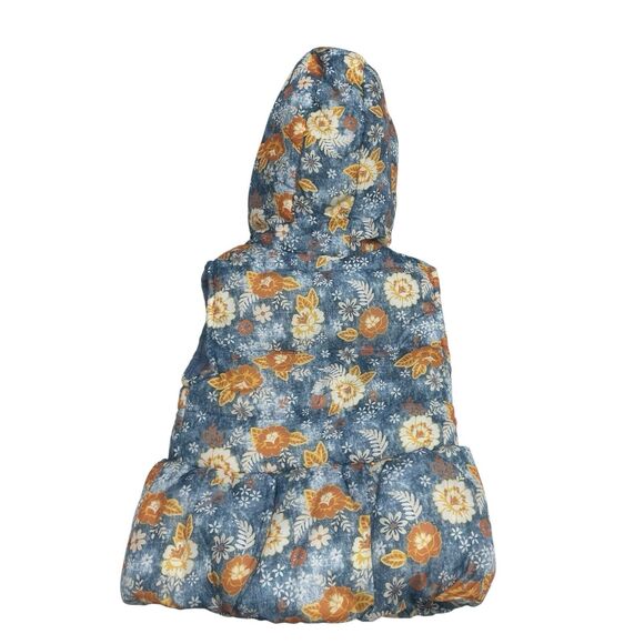 Little Lass Outfit Size 2T Floral Down Vest & Pants 2 Pc Winter Set Children's - Picture 7 of 8